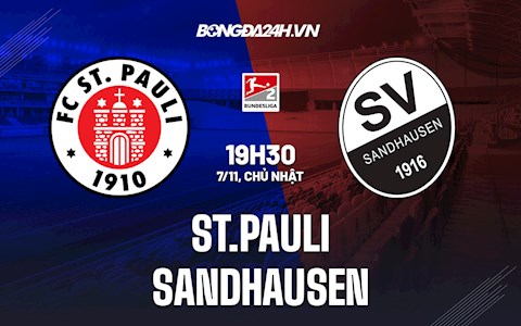 Nhận định,  St.Pauli vs Sandhausen 19h30 ngày 7/11 (Hạng 2 Đức 2021/22)