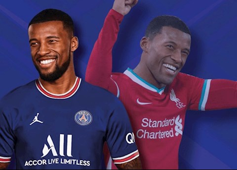 Georginio Wijnaldum so sánh giữa PSG và Liverpool
