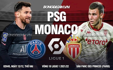 Nhận định bóng đá PSG vs Monaco 2h45 ngày 13/12 (Ligue 1 2021/22)
