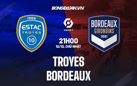 Nhận định Troyes vs Bordeaux 21h00 ngày 12/12 (VĐQG Pháp 2021/22)