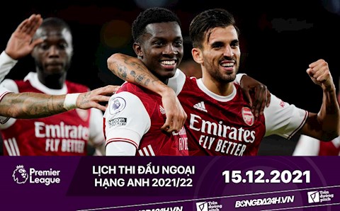 Lịch thi đấu Ngoại hạng Anh đêm hôm nay 15/12/2021