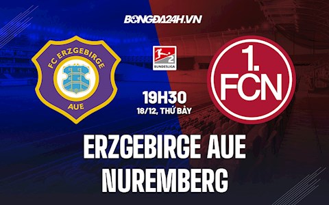 Nhận định Erzgebirge Aue vs Nuremberg 19h30 ngày 18/12 (Hạng 2 Đức 2021/22)