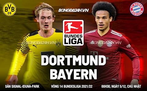 Nhận định bóng đá Dortmund vs Bayern Munich 0h30 ngày 5/12 (Bundesliga 2021/22)