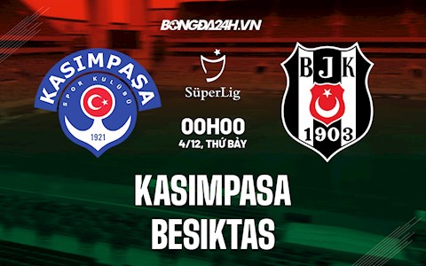 Nhận định Kasimpasa vs Besiktas 0h00 ngày 4/12 (VĐQG Thổ Nhĩ Kỳ 2021/22)