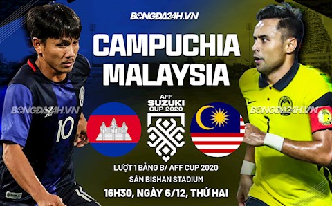 Nhận định Campuchia vs Malaysia (16h30 ngày 6/12): Thử thách bản lĩnh á quân