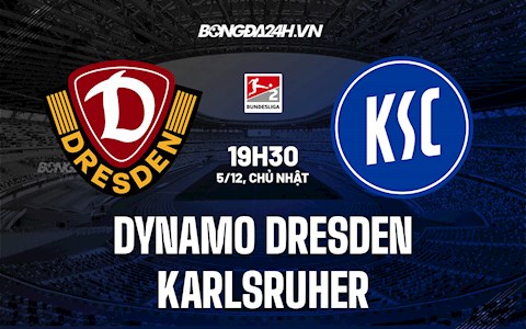 Nhận định Dynamo Dresden vs Karlsruher 19h30 ngày 5/12 (Hạng 2 Đức 2021/22)