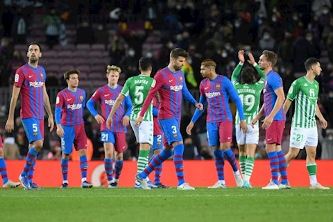 Barca tệ thế nào sau trận thua Betis?