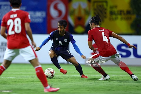 VIDEO: Campuchia đá phạt hàng rào thành bàn khó tin ở AFF Cup 2020