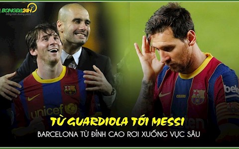 Từ Guardiola tới Messi: Barcelona từ đỉnh cao xuống vực sâu