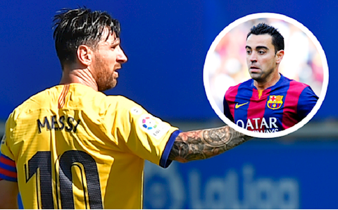 Messi cân bằng kỷ lục ra sân của Xavi cho Barca