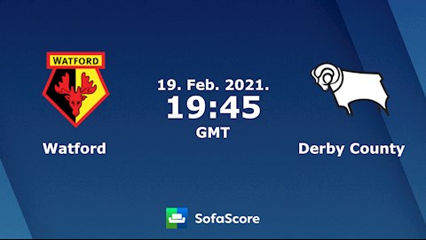 Nhận định bóng đá Watford vs Derby County 2h45 ngày 20/2 (Hạng Nhất Anh 2020/21)