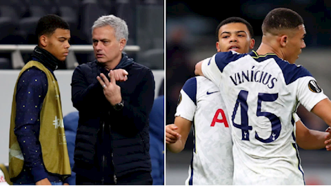 Mourinho so sánh sao trẻ 16 tuổi của Tottenham với Marcus Rashford