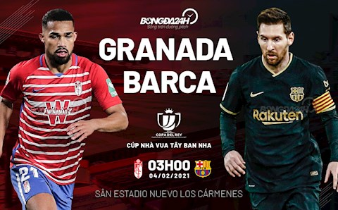 Nhận định bóng đá Granada vs Barca 3h00 ngày 4/2 (Cúp nhà vua TBN 2020/21)