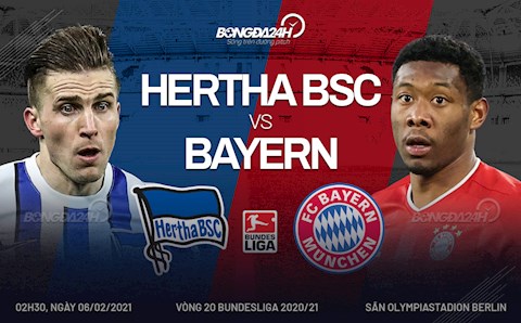 Nhận định bóng đá Hertha Berlin vs Bayern Munich 2h00 ngày 6/2 (Bundesliga 2020/21)