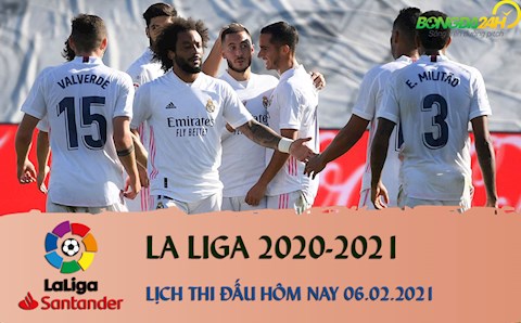 Lịch thi đấu La Liga 2020/2021 tối và đêm hôm nay 6/2: Real Madrid làm khách Huesca