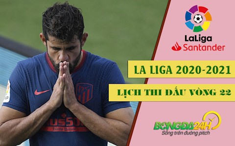 Lịch thi đấu vòng 22 La Liga 2020/2021 cuối tuần này (6-9/2)