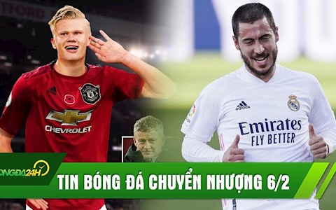 TIN BÓNG ĐÁ CHUYỂN NHƯỢNG 6/2: Chelsea bất ngờ muốn có Hazard; Man Utd chốt Haaland