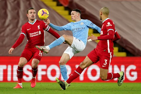 Phil Foden vs Liverpool: Đảm nhận 4 vai trò khác nhau trong một trận đấu