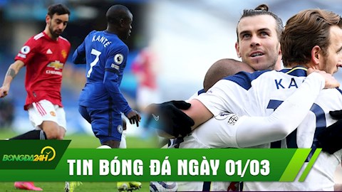TIN BÓNG ĐÁ 1/3: Chelsea nhận tin buồn sau trận; Kante bóp chặt Bruno trong cầu 0 bàn thắng; Bale đi vào lịch sử NHA