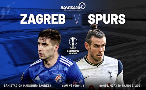 Nhận định bóng đá Dinamo Zagreb vs Tottenham 0h55 ngày 19/3 (Europa League 2020/21)