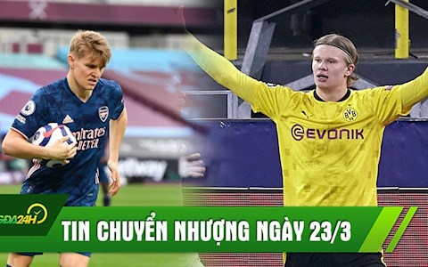TIN NÓNG CHUYỂN NHƯỢNG 23/3: Arsenal được khuyên mua đứt Odegaard, Siêu cò xác nhận Haaland rời Dortmund