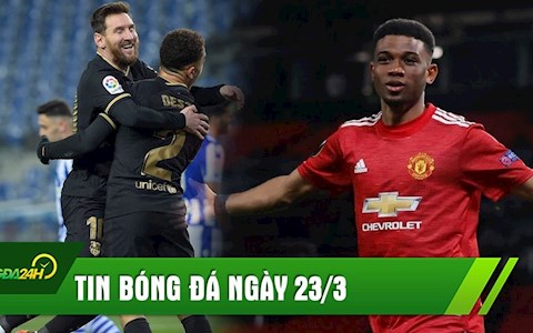 TIN NÓNG BÓNG ĐÁ 23/3: Thần đồng số 1 của MU lần đầu được triệu tập lên ĐTQG; Messi phá kỷ lục của Xavi
