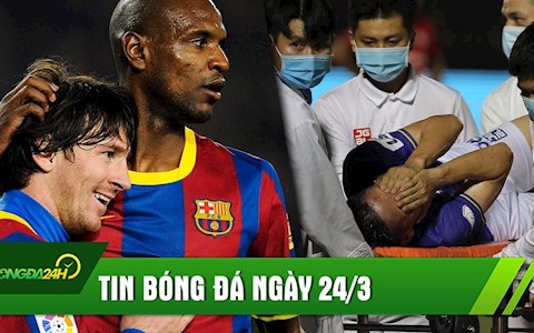 TIN BÓNG ĐÁ 24/3: Abidal tiết lộ bí mật về mối thâm thù với Messi