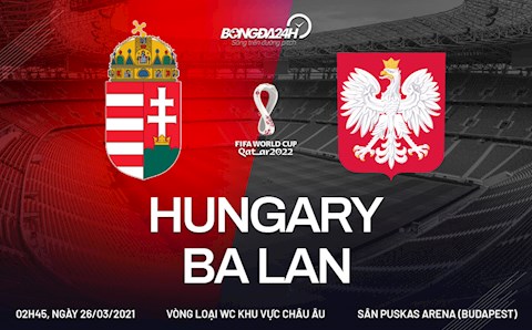 Nhận định bóng đá Hungary vs Ba Lan 2h45 ngày 26/3 (Vòng loại World Cup 2022)