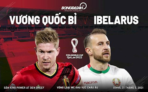Nhận định bóng đá Bỉ vs Belarus 1h45 ngày 31/3 (Vòng loại World Cup 2022)