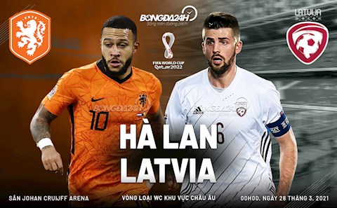 Nhận định bóng đá Hà Lan vs Latvia 0h00 ngày 28/3 (Vòng loại World Cup 2022)