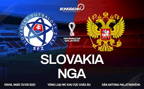 Nhận định bóng đá Slovakia vs Nga 1h45 ngày 31/3 (Vòng loại World Cup 2022)