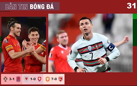 TIN BÓNG ĐÁ 31/3: Ronaldo nổ súng trở lại, BĐN thắng ngược Luxembourg; Wales thắng tối thiểu CH Séc