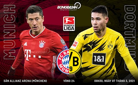 Nhận định bóng đá Bayern Munich vs Dortmund 0h30 ngày 7/3 (Bundesliga 2020/21)
