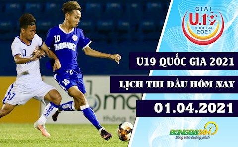 Lịch thi đấu, lịch trực tiếp U19 Quốc gia 2021 chiều nay 1/4: Đồng Tháp vs Bình Định