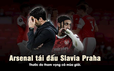 Arsenal tái đấu Slavia Praha: Thước đo tham vọng cả mùa giải