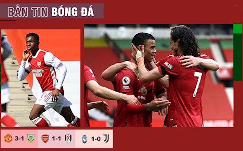 TIN BÓNG ĐÁ 19/4: MU nhọc nhằn hạ Burnley; Arsenal hòa thót tim Fulham