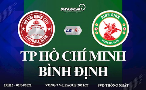 Trực tiếp bóng đá TP Hồ Chí Minh vs Bình Định vòng 7 V-League ở kênh nào ?