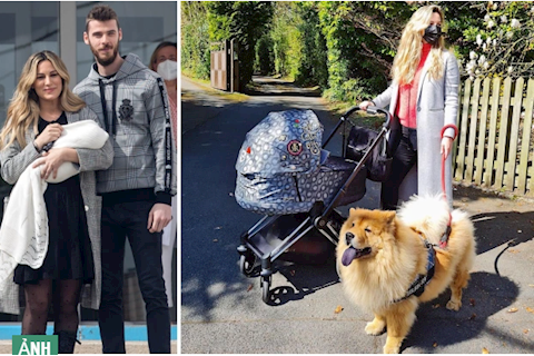 Bạn gái De Gea kín đáo đi dạo cùng thiên thần nhỏ