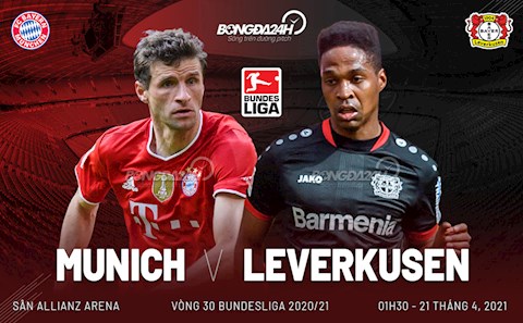 Nhận định bóng đá Bayern Munich vs Leverkusen 1h30 ngày 21/4 (Bundesliga 2020/21)