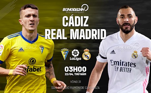 Nhận định bóng đá Cadiz vs Real Madrid 3h00 ngày 22/4 (La Liga 2020/21)