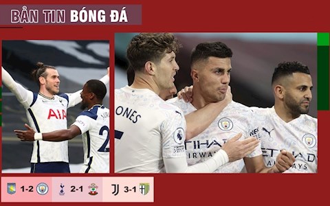 TIN BÓNG ĐÁ 22/4: Man City thắng ngược dù dính thẻ đỏ - Spurs tạm xóa dấu tích Mourinho