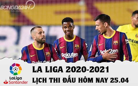 Lịch thi đấu La Liga 2020/21 đêm hôm nay 25/4: Villarreal và vị khách khó xơi - Barca