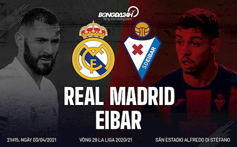 Nhận định Real Madrid vs Eibar (21h15 ngày 3/4): Hạ kẻ khốn khó