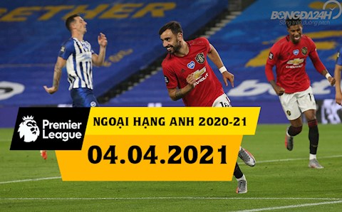 Lịch thi đấu Ngoại hạng Anh đêm nay 4/4: Man Utd tiếp Brighton