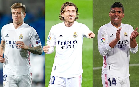 Đẳng cấp đáng sợ của bộ ba Casemiro - Modric - Kroos vs Liverpool