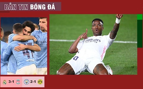 TIN BÓNG ĐÁ 7/4: Đẳng cấp C1 giúp Real Madrid hạ gục Liverpool;  Man City thắng nhọc Dortmund