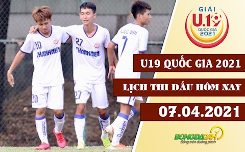 Lịch thi đấu, lịch trực tiếp U19 Quốc gia 2021 hôm nay 7/4: Đồng Tháp vs NutiFood