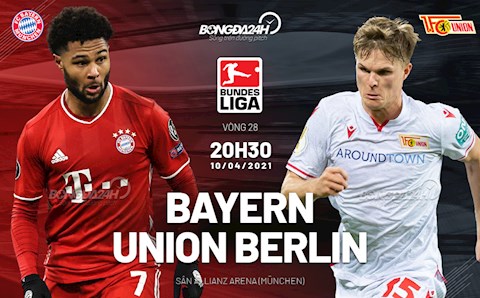 Nhận định bóng đá Bayern Munich vs Union Berlin 20h30 ngày 10/4 (Bundesliga 2020/21)