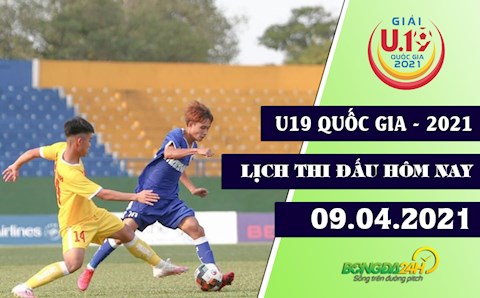 Lịch thi đấu, lịch trực tiếp U19 Quốc gia 2021 hôm nay 9/4: Điểm nóng Hà Nội - SLNA