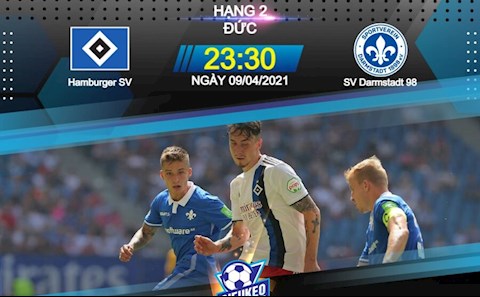 Nhận định bóng đá Hamburg vs Darmstadt 23h30 ngày 9/4 (Hạng 2 Đức 2020/21)